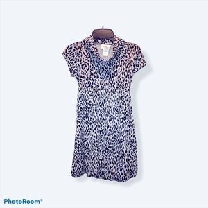 Rare Edition Girls Special Occasion Rhinestone Leopard Print Dress Size 10 Med